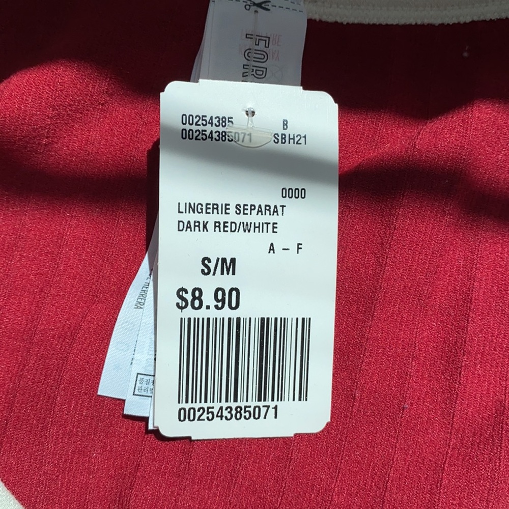 Forever 21 Ribbed Contrast-Trim Crop Top - Picture 3 of 3